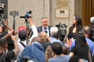 Lawyer for Sean Combs, Marc Agnifilo, speaks to members of the media outside the U.S. District Court on September 17, 2024, in New York City. Music mogul Sean "Diddy" Combs was arrested in Manhattan on September 16 in a s*x trafficking probe following a federal indictment. (Photo by James Devaney/GC Images)